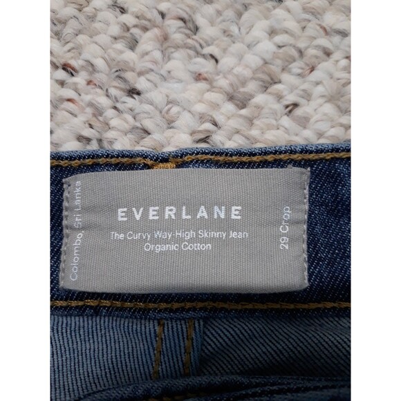 29  Everlane The Curvy Way High Skinny Crop Jean Organic Cotton - Picture 8 of 10